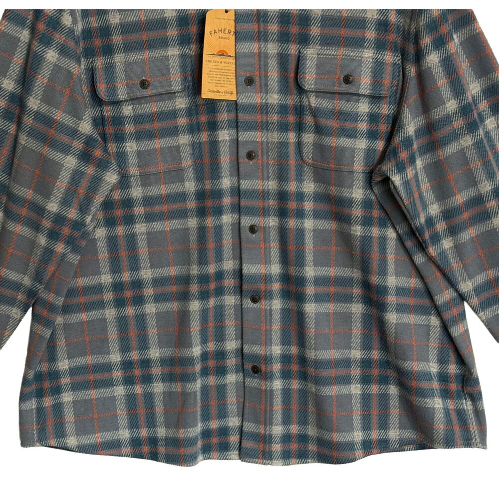 Faherty Legend Sweater Shirt Men's XXL Long Sleeve Soft Flannel Pockets NWT - Picture 3 of 11